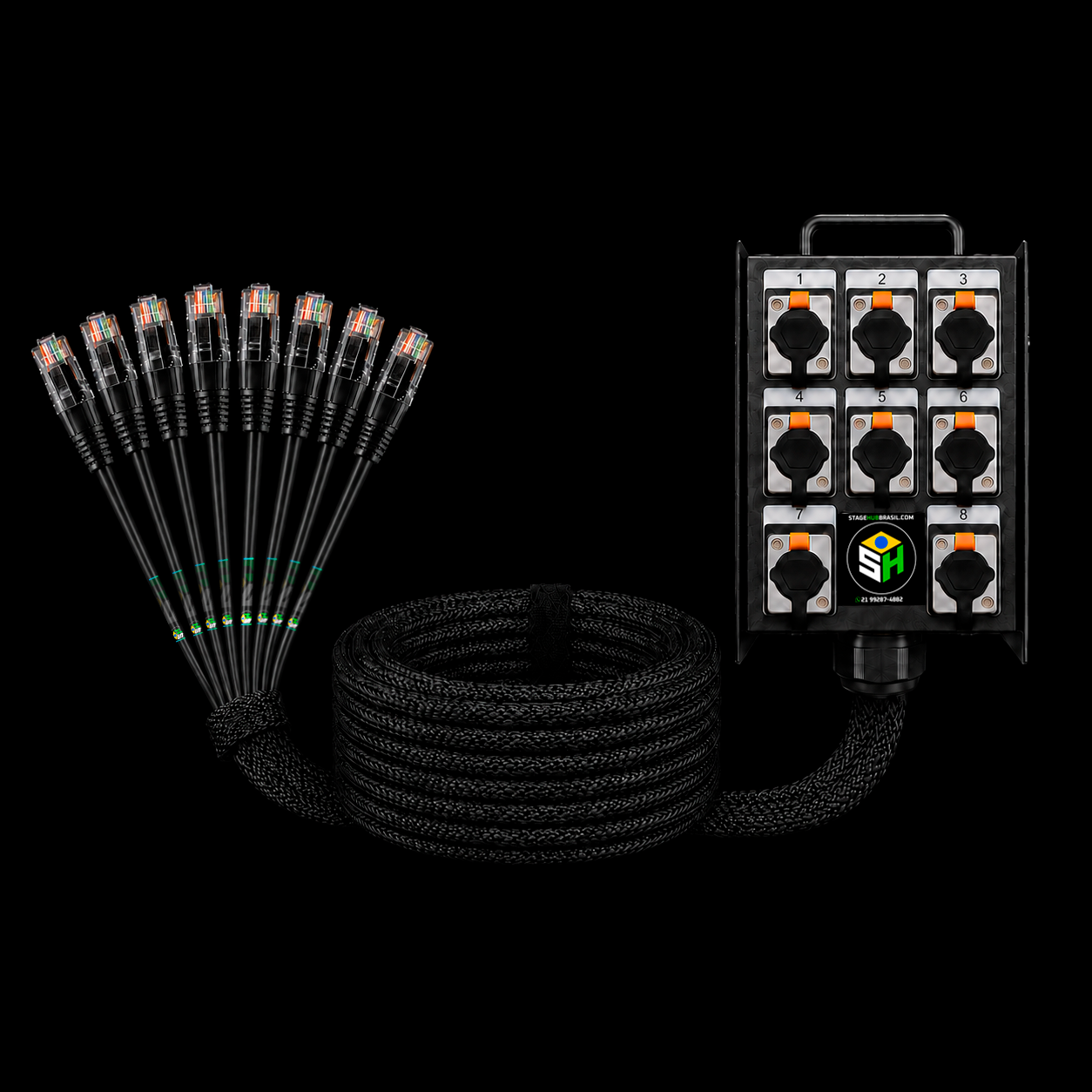 Multicabo Medusa Cabo e Conectores Macho